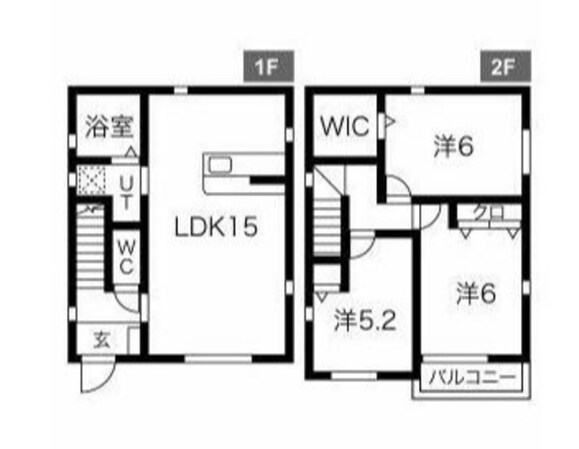 ヒラマシオンH棟の物件間取画像